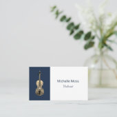 Eleganter Klassik Beruflich Violinist Visitenkarte (Stehend Vorderseite)