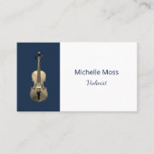 Eleganter Klassik Beruflich Violinist Visitenkarte (Vorderseite)