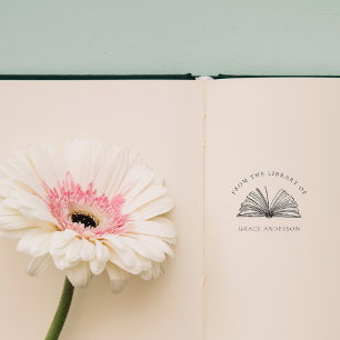Eleganter Klassiker aus der Bibliothek von Custom Gummistempel