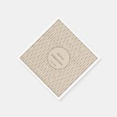 Eleganter Klassiker Beige verziert Serviette (Ecke)