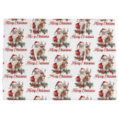 Eleganter Klassiker der Wasserfarbe Große Geschenktüte (Rückseite)