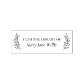Eleganter Klassiker "From the Library of" Gummistempel (Prägung)