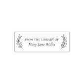 Eleganter Klassiker "From the Library of" Permastempel (Design)