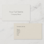 ELEGANTER KLASSIKER GALERIE KUNST GEBORENER VISITENKARTE (Vorne/Hinten)