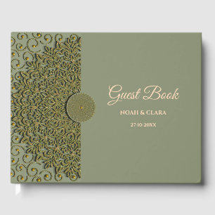 Eleganter Klassiker Mandala G Gästebuch