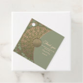 Eleganter Klassiker Mandala Modernes Magengrün & G Geschenkanhänger (Beispiel)