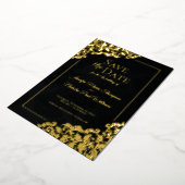 Eleganter Klassiker mit Blumendekorationen für Hoc Folieneinladung (Gedreht)