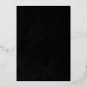 Eleganter Klassiker mit Blumendekorationen für Hoc Folieneinladung (Rückseite)