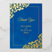 Eleganter Klassiker mit Blumendekorationen für Hoc Folieneinladung (Vorderseite)