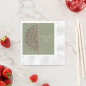 Eleganter Klassiker Napkins mit moderner Sage gree Serviette (Beispiel)