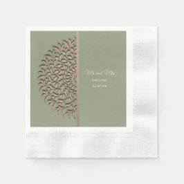 Eleganter Klassiker Napkins mit moderner Sage gree Serviette