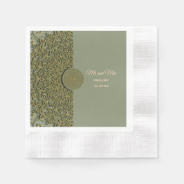 Eleganter Klassiker Napkins mit moderner Sage gree Serviette