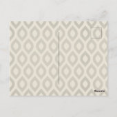 Eleganter klassischer Aquarellrahmen Postkarte (Rückseite)