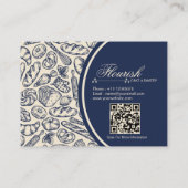 Eleganter klassischer Blue Cake Bakery Shop Visitenkarte (Rückseite)