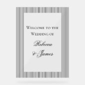 Eleganter, klassischer Empfang Acrylschild (Vorderseite)