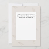 Eleganter klassischer Fall Erntedank individuell a Karte (Rückseite)