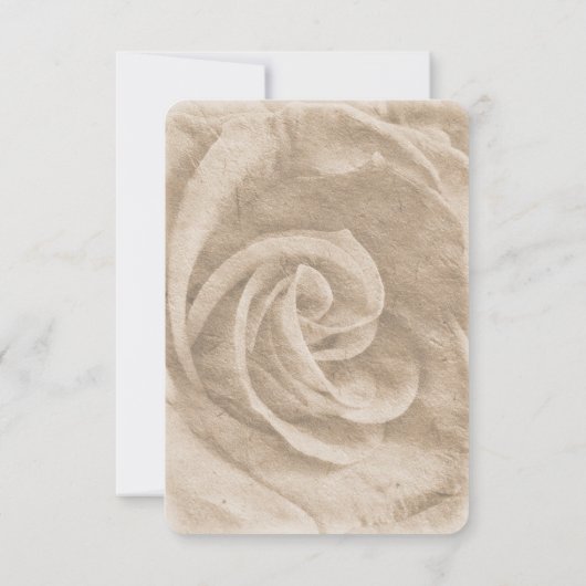 Eleganter klassischer, floraler rustikaler Hochzei Save The Date (Rückseite)