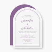 Eleganter klassischer Formal French Lilac Wedding  Einladung