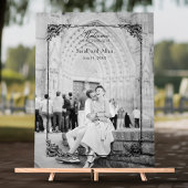 Eleganter klassischer französischer Rokoko Begrüßu Acrylschild