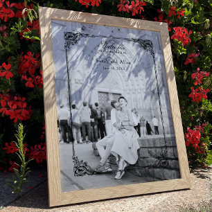 Eleganter klassischer französischer Rokoko Begrüßu Poster