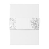 Eleganter klassischer französischer Rokoko Floral Einladungsbanderole (Rückseitenbeispiel)