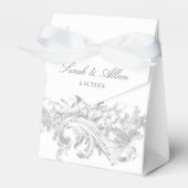 Eleganter klassischer französischer Rokoko Floral Geschenkschachtel (Vorderseite)