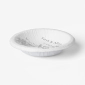 Eleganter klassischer französischer Rokoko Floral Pappteller (Gewinkelt)