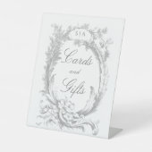 Eleganter klassischer französischer Rokoko Floral Sockelschild (Vorderseite)