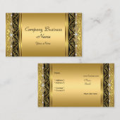 Eleganter klassischer Gold Black Diamond Visitenkarte (Vorne/Hinten)