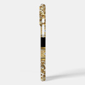 Eleganter klassischer Gold Diamond Glitzer Case-Mate iPhone Hülle (Rückseite / Links)