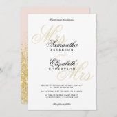 Eleganter klassischer Goldmedaillengewinn Lesbe Ho Einladung (Vorne/Hinten)