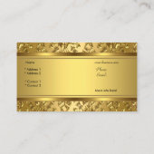 Eleganter, klassischer Goldschmuck mit Embossed Lo Visitenkarte (Rückseite)