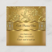 Eleganter klassischer Goldschmuck Quadratische Visitenkarte (Vorderseite)