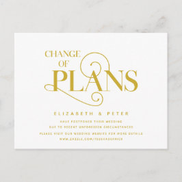 Eleganter klassischer Goldwechsel, Zurückstellung Postkarte