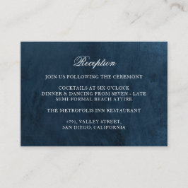 Eleganter klassischer Hochzeitmongram-Empfang Begleitkarte