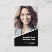 Eleganter klassischer Job-Sucher Minimalistische K Visitenkarte (Vorderseite)