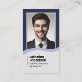 Eleganter klassischer Jobsucher Minimal Schlicht B Visitenkarte (Vorderseite)