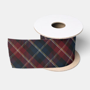 Eleganter klassischer Karo-Weihnachten Satinband