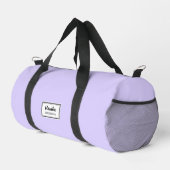 Eleganter klassischer leichter Lavendel Duffle Bag (Rechte Ecke)