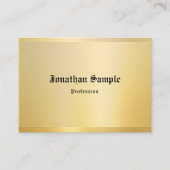 Eleganter klassischer Look Gold-Vorlage für alten  Visitenkarte (Vorderseite)