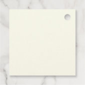 Eleganter Klassischer Minimalistischer Roter Bow Geschenkanhänger (Rückseite)