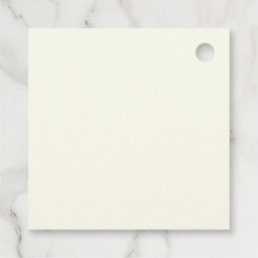 Eleganter Klassischer Minimalistischer Roter Bow Geschenkanhänger (Rückseite)