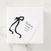 Eleganter, klassischer Minimalistischer Schwarzer Geschenkanhänger (Beispiel)