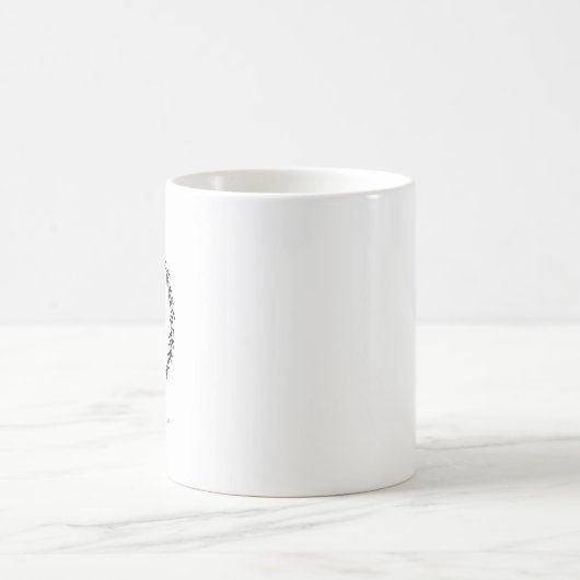 Eleganter, klassischer Monogramm-Kranz Kaffeetasse (Mittel)