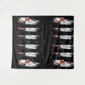 Eleganter klassischer Monogramm-Tree Wandteppich (Vorderseite (Horizontal))