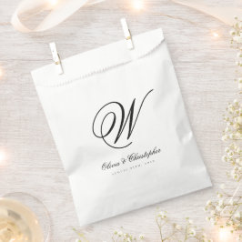 Eleganter klassischer Nachname ErstHochzeit Geschenktütchen
