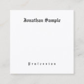 Eleganter klassischer Nostalgischer Look Old Engli Quadratische Visitenkarte (Vorderseite)