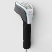 Eleganter klassischer personalisierter Monogramm-G Golf Headcover (angewinkelt)