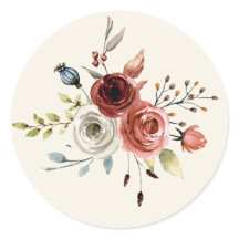 Eleganter, klassischer Rundsticker