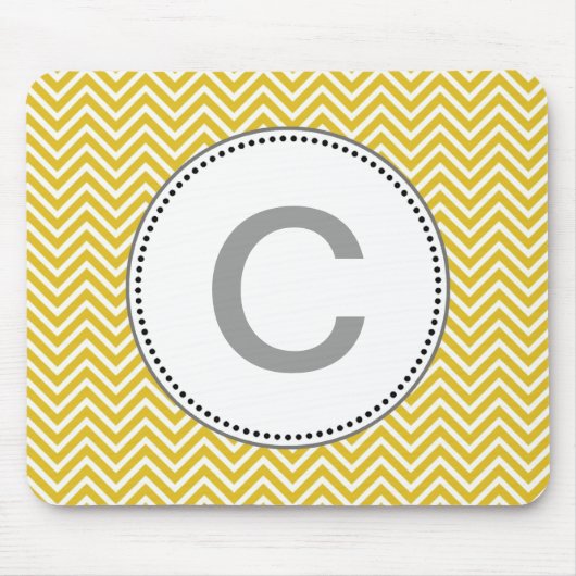 Eleganter, klassischer, sonniger Zickzack Zickzack Mousepad (Vorne)